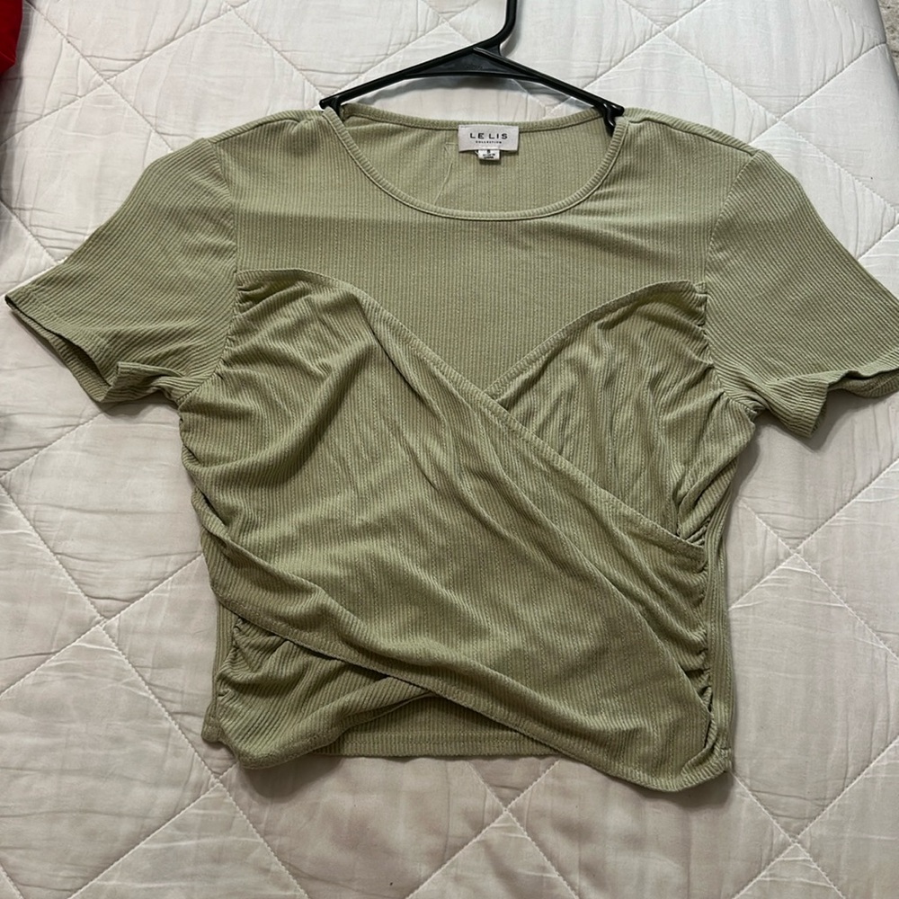 Crosses Green Crop Top